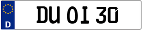 Trailer License Plate